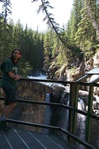 Me by Johnston Canyon upper falls