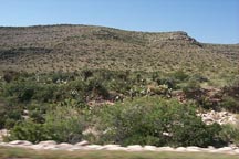 The landscape around the Carlsbad Caverns