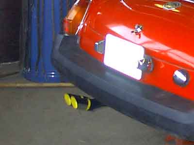 tailpipe on car