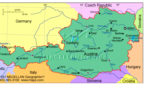 A Map of Austria