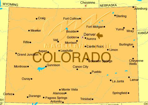A Map of Colorado