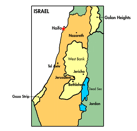 A Map of Israel