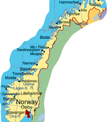A Map of Norway