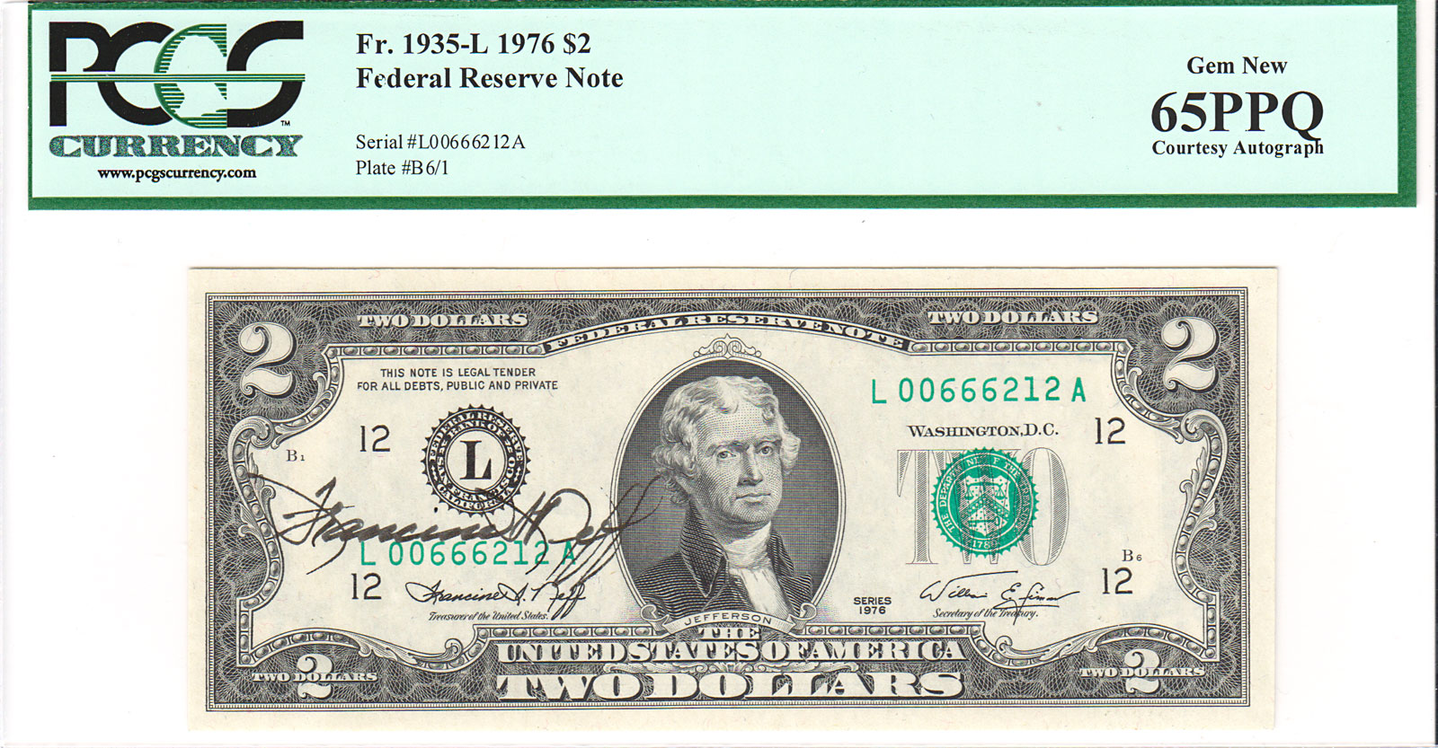 1976 $2 Richmond District Notes Uncirculated FR# 1935-E 