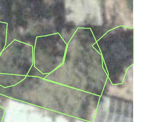 Overlapping polygons