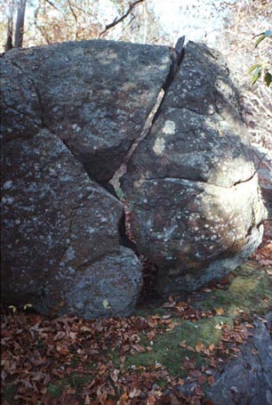 [Image: No. 7, a split rock]