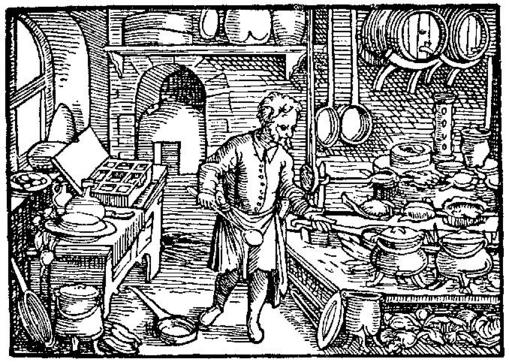 [Medieval Cook at Work]