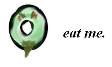 angry donut: eat me.
