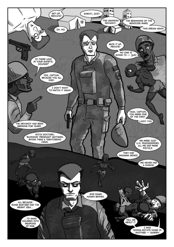 Latest page of Genocide Man.