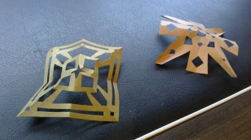 Two papercraft pieces I made