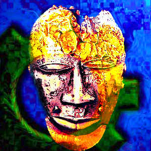 African Mask - photogram/ideogram/image