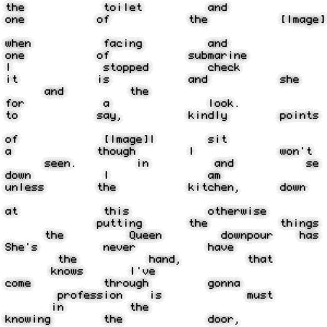 Random, wet text - photogram/ideogram/image