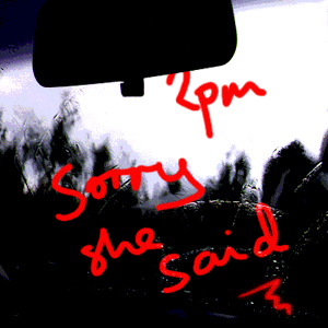 2pm - sorry she said - photogram/ideogram/image