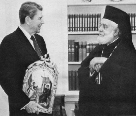 President Reagan and Archbishop Iakovos