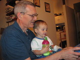 Grandpa reading with me