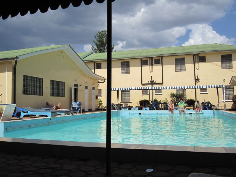 The pool at Springlands hotel