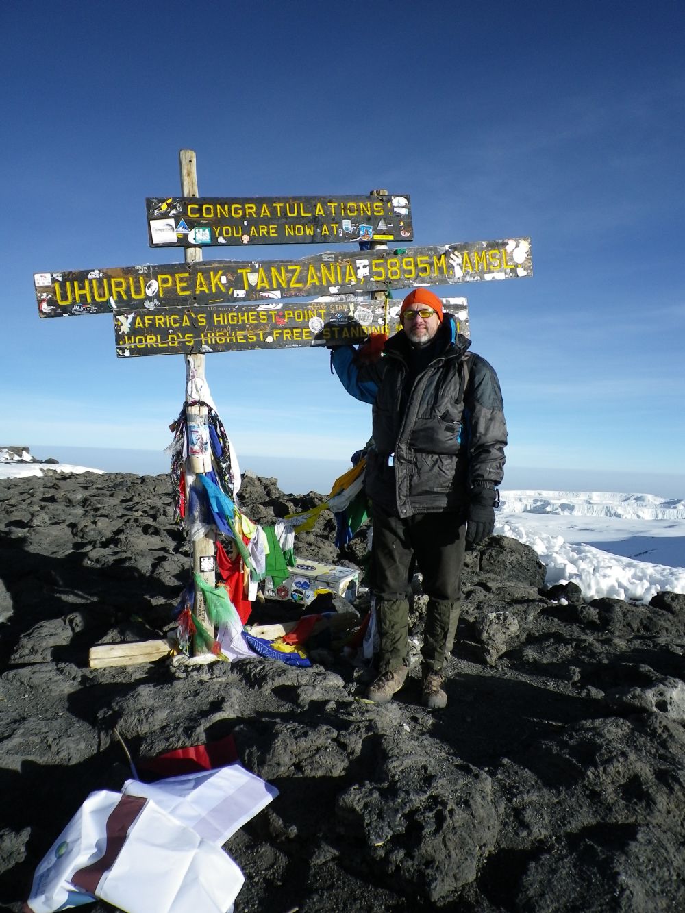 JD at Uhuru Peak