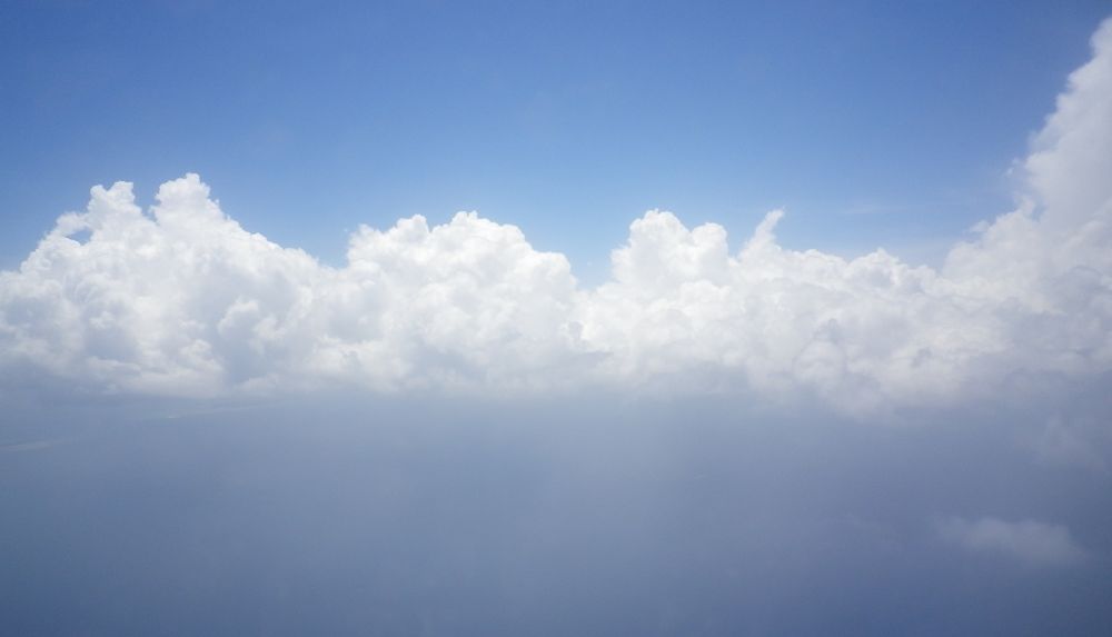 View from the plane back to Dar