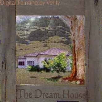 An original painting by Verity of her dreamhouse