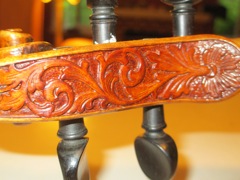 Bo's Fiddle scroll detail