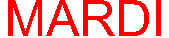 rotating image of the word MARDI