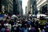 retail shoppers at a street fair