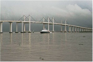 Macau Harbor - Suspension Bridge